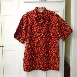 High Seas Trading Co. Chili Pepper Short-Sleeve Button Down Shirt